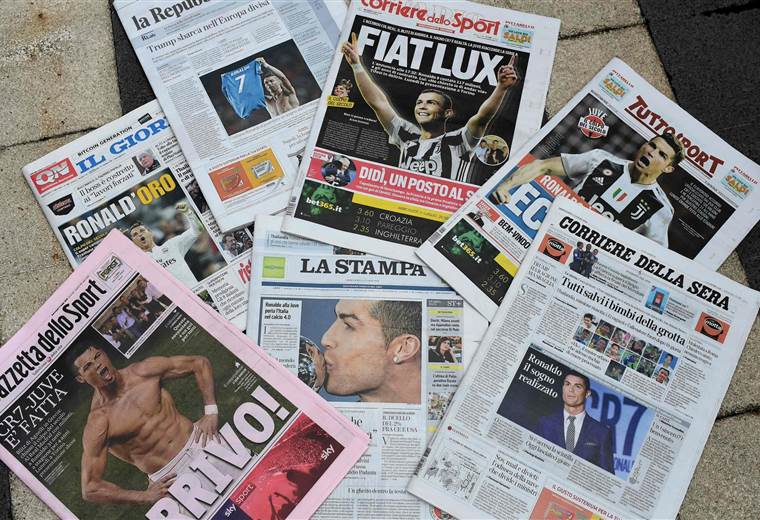 'El golpe del siglo', la prensa italiana se rinde ante la llegada de ...